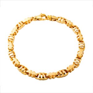 7mm Solid Honeycomb Link Bracelet