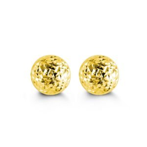 7mm Cosmo Ball Stud Earrings in Yellow Gold