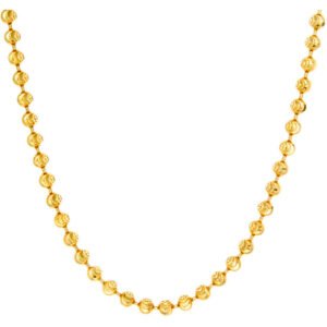 2.80mm Diamond Cut Moon Bead and Bar Links Chain