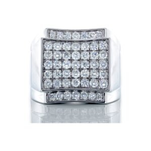 1.50CTW Diamond Square Top with Slight Concave Sides