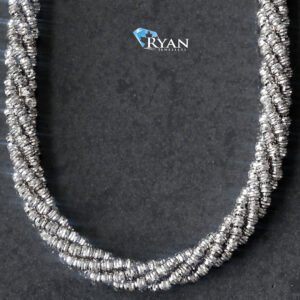 5mm Diamond Cut Spiral Moon Chain