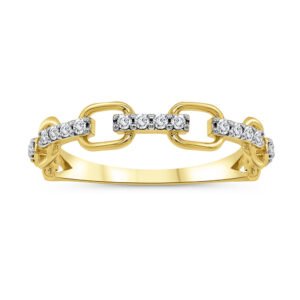 0.20ctw Alternating Chain Link and Diamond Bars