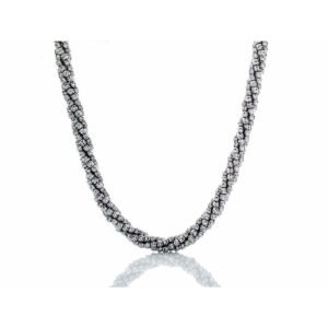 4.50mm Diamond Cut Spiral Moon Chain