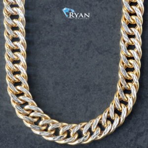 7.50mm Diamond Cut Double Interlocking Curb Chain