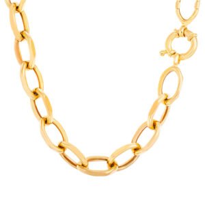 8mm Oval Octagon Rolo Link Chain