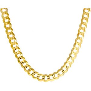 5.25mm Solid Flat Beveled Edge Curb Chain