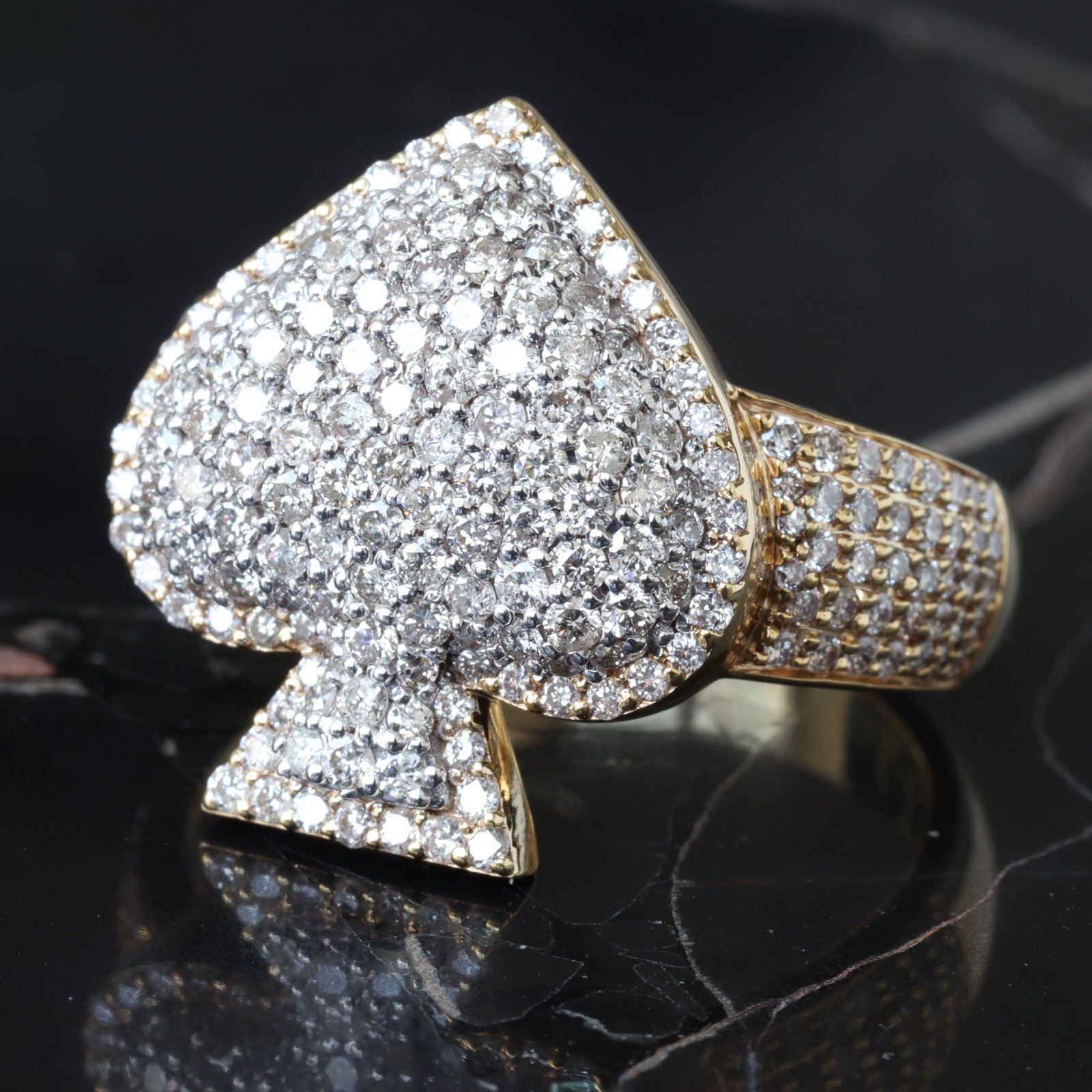 1.90CTW Natural Diamond Spade Ring