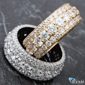 6.49ctw Full Diamond Pave Eternity Band