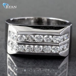 2.00ctw Two Row Channel Set Diamond Ring