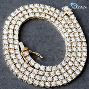 CHAIN GY 10K 6.50CTW 22 INCH DIAMOND ILLUSION TENNIS CHAIN