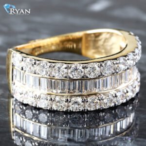 2.00ctw Round & Baguette Diamond Band