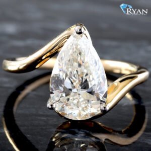 2.50ctw Pear Cut Diamond Solitaire Ring
