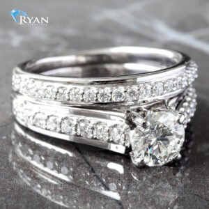 RING GW 14K 1.30CTW DIAMOND SOLITAIRE WITH RAISED PRONG SET AND POLISHED BRIDAL SET