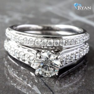 RING GW 14K 1.30CTW DIAMOND SOLITAIRE WITH RAISED PRONG SET AND POLISHED BRIDAL SET