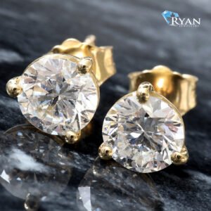 2.00ctw Martini Lab Grown Diamond Studs 14K Gold
