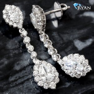 2.69ctw Elegant Drop Studs