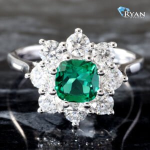 1.75ctw Emerald & Diamond Ring