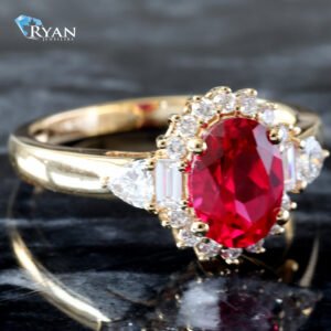 0.40ctw Ruby & Diamond Ring