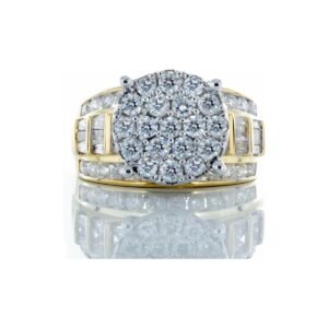 2.00ctw Large Round Cinderella Ring 10k Gold