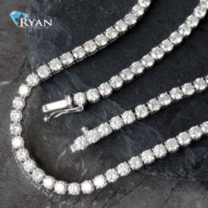 8.30ctw Four Prong Set Diamond Tennis Chain