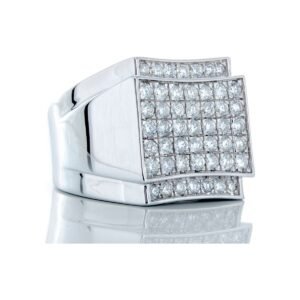 1.50CTW Diamond Square Top with Slight Concave Sides