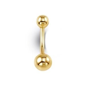 High Polished Double Ball End Belly Ring