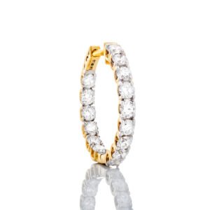 2.00ctw Inside-Out Diamond Hoops