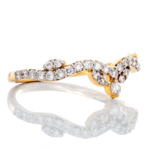 0.32ctw Round & Marquise Prong Set Princess Band