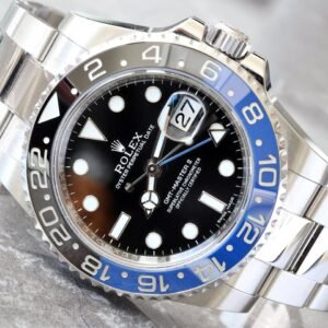 Brand New Old Stock Rolex GMT-Master II Batman 40mm Ceramic Bezel Oyster Bracelet Watch