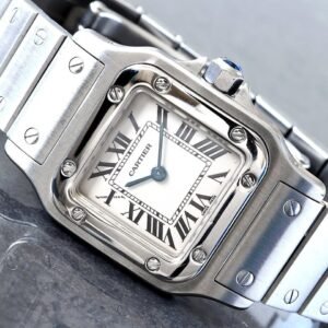 Genuine Cartier Santos Galbee Small Size Steel Watch