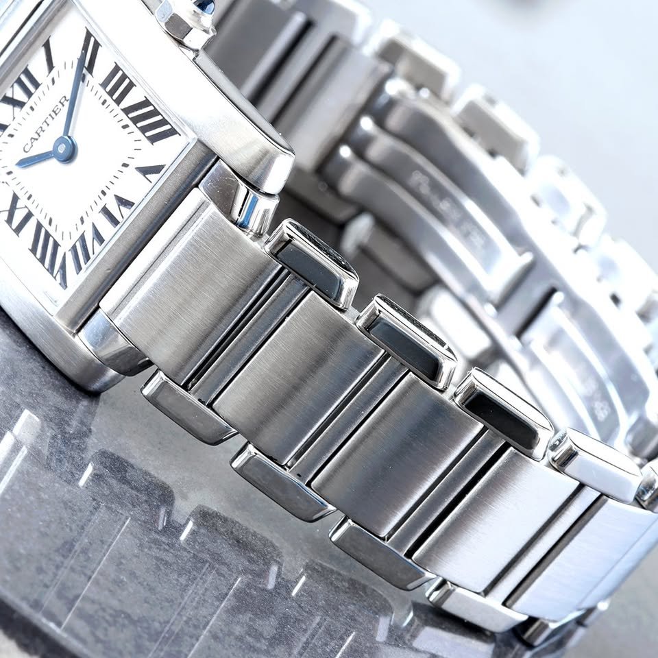 Cartier Tank Francaise Small Stainless Steel Watch - Image 3