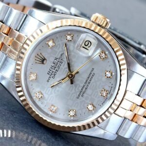 Rolex Datejust 31MM 18k/Steel Factory Anniversary Diamond Dial Jubilee Bracelet Watch