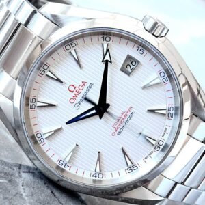 Omega Seamaster Aqua Terra White Dial Steel Bracelet Watch