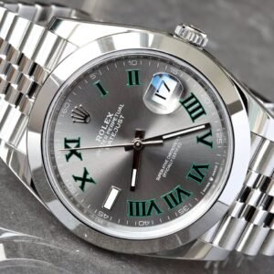 Rolex Datejust 41 Brand New 2026 Wimbledon Dial Smooth Bezel Jubilee Bracelet